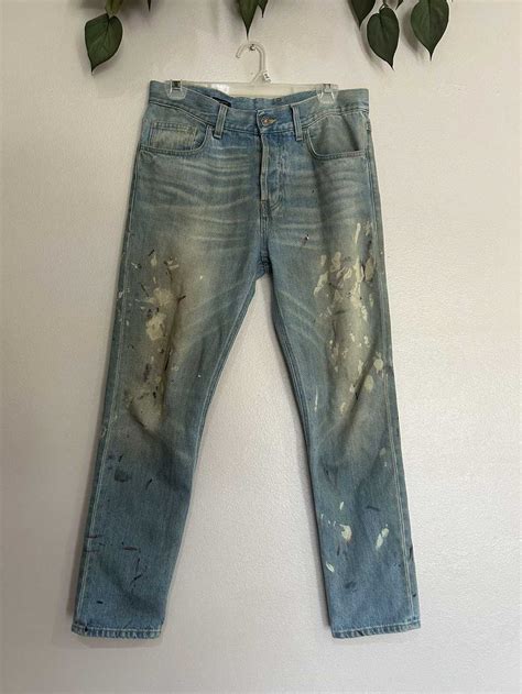 gucci hand painted jeans|gucci famous jeans.